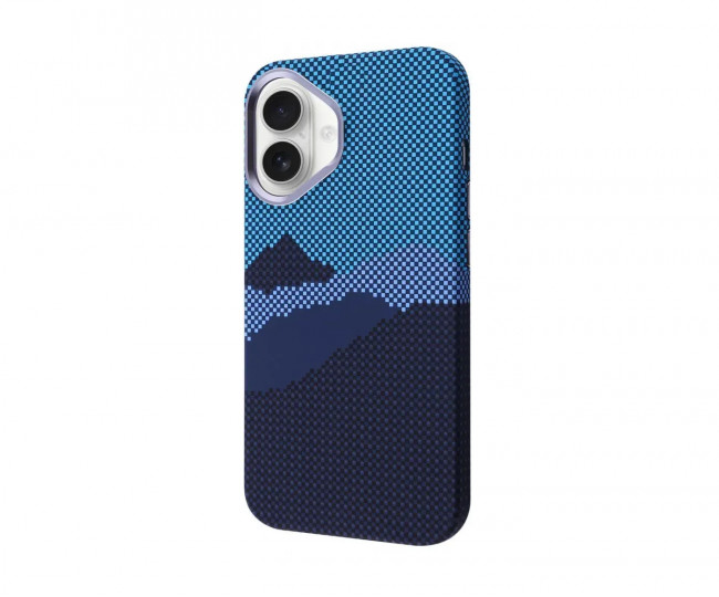 Чехол WAVE Gleam Case with Magnetic Ring iPhone 16 (blue mountain)